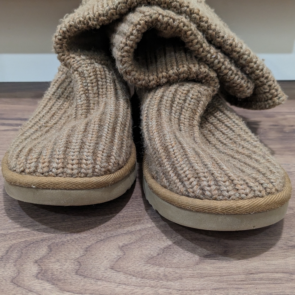 Ugg classic crochet tall chestnut knit boots - Picture 5 of 8